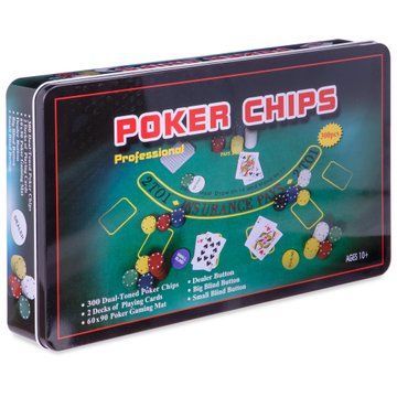 Набор для покера в металлической коробке Professional Poker chips SP-Sport IG-4394 300 фишек IG-4394 фото