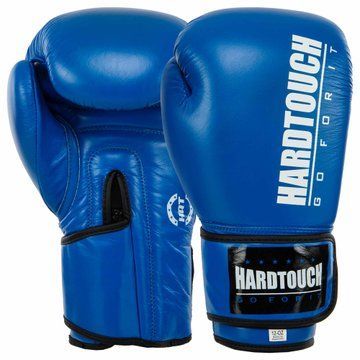 Перчатки боксерские на липучке кожаные HARD TOUCH BO-7714 10-14унций цвета в ассортименте 14 унции BO-7714 фото