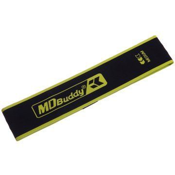 Резинка тканевая для упражнений лента сопротивления LOOP BANDS MDbuddy FI-2621-M черный-салатовый FI-2621-M фото