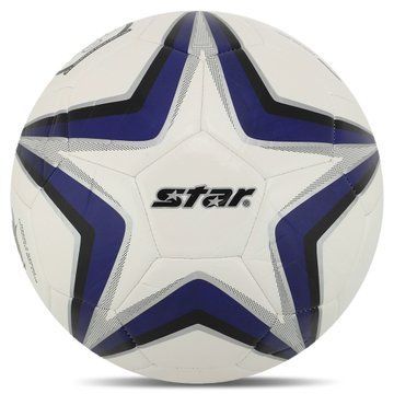М'яч футбольний STAR POWER SHOT SB8295C №5 PU білий-темно-синій SB8295C фото