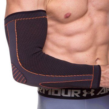 Нарукавник спортивный эластичный компрессионный рукав для спорта EXCEED 871CA L 1шт черный-серый 871CA фото