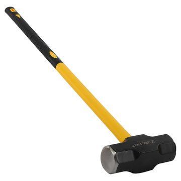 Кувалда стальная молот для кроссфита GYM HAMMER Zelart TA-9635-20LB 20LB (9,1кг) черный-желтый TA-9635-20LB фото