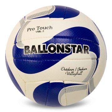 Мяч волейбольный BALLONSTAR LG2354 №5 PU белый-синий LG2354 фото