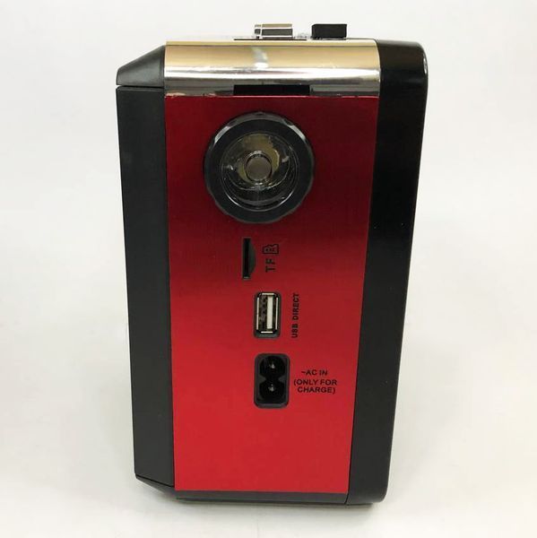 Радиоприемник GOLON RX-9100 USB+SD Радио с фонарем, Ретро радиоприемник, Fm передатчик. Цвет: красный ws15633 фото
