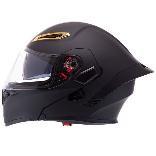Мотошлем модуляр (flip-up) QKE M-8525 M-XL черный XL M-8525 фото
