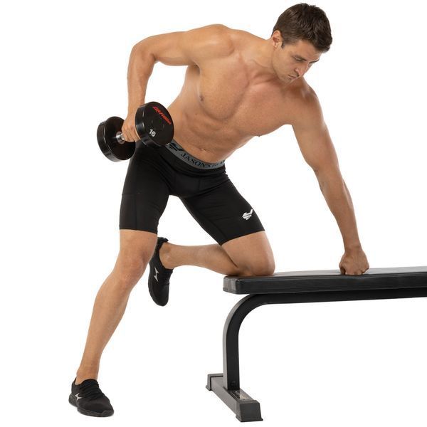 Гантель цельная профессиональная с полиуретановым покрытием LIFE FITNESS SC-80081-16 1шт 16кг черный-красный SC-80081-16 фото