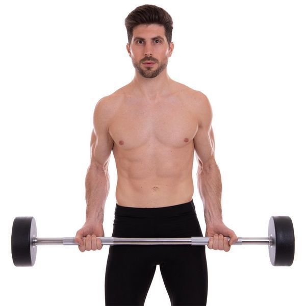 Штанга неразборная с фиксированным весом прямая полиуретановая Zelart Urethane Barbell TA-2689-35 длина-110см 35кг черный-салатовый TA-2689-35 фото