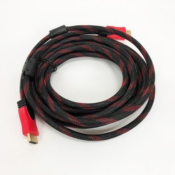 Кабель усиленный 5м переходник адаптер HDMI-HDMI папа-папа аудио видео шнур в обмотке ws85257 фото