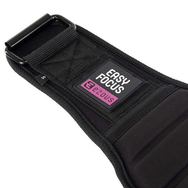 Пояс атлетический текстильный EZOUS POWER BELT ARMOR O-07 спинка-18см размер S-L черный O-07 фото