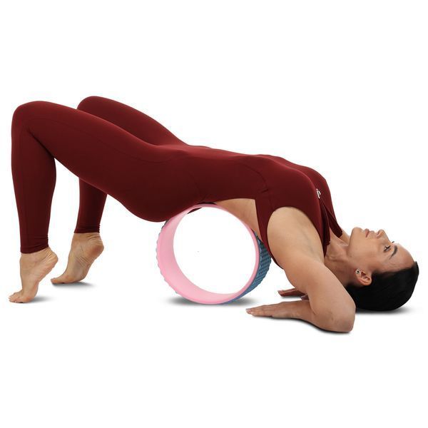 Колесо для йоги массажное SP-Sport Fit Wheel Yoga FI-2438 голубой-розовый FI-2438 фото