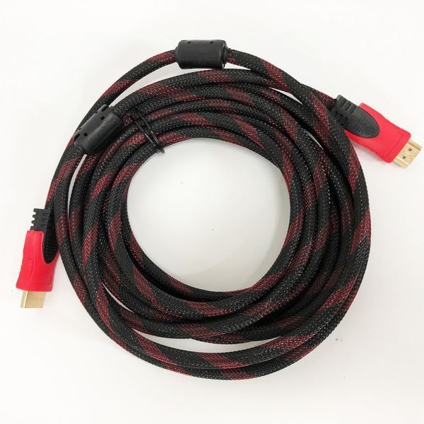 Кабель усиленный 5м переходник адаптер HDMI-HDMI папа-папа аудио видео шнур в обмотке ws85257 фото