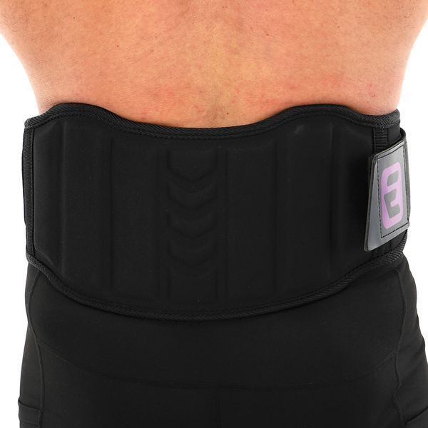 Пояс атлетический текстильный EZOUS POWER BELT ARMOR O-07 спинка-18см размер S-L черный O-07 фото