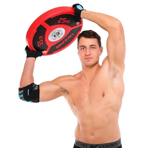 Бамперні диски поліуретанові Bumper Plates LiveUp LP8027-25 o50.5мм 25кг червоний-чорний LP8027-25 фото