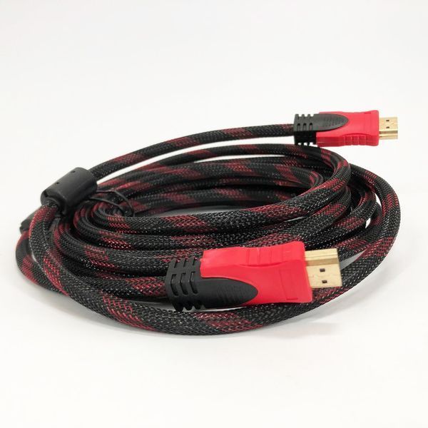 Кабель усиленный 5м переходник адаптер HDMI-HDMI папа-папа аудио видео шнур в обмотке ws85257 фото