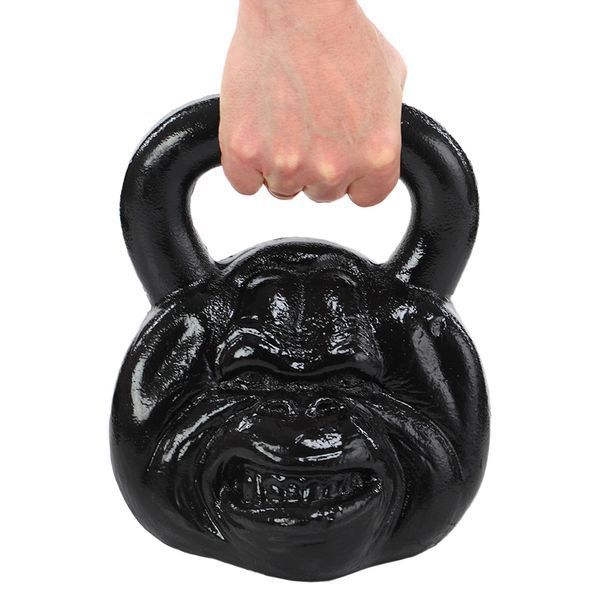 Гиря тренировочная цельная чугунная Iron head Monkey Zelart TA-9930 вес 25кг черный TA-9930 фото