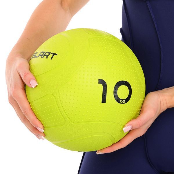 Слэмбол мяч набивной для кроссфита и фитнеса Slam Ball Mdbuddy FI-1774-10 10кг салатовый FI-1774-10 фото
