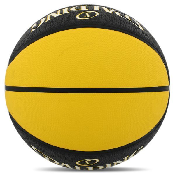 Мяч баскетбольный резиновый SPALDING MVP 84547Z размер 7 черный-желтый 84547Z фото