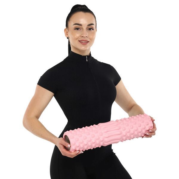 Ролер масажний циліндр (ролик мфр) 45см Grid Spine Roller SP-Sport FI-9389 кольори в асортименті FI-9389 фото