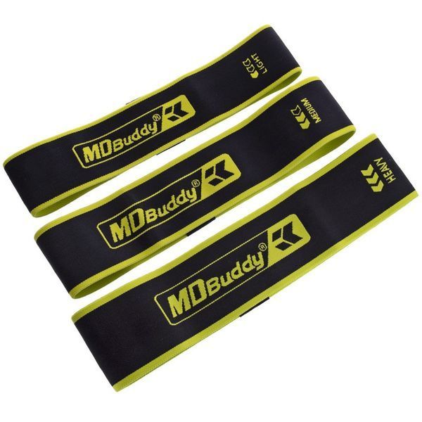 Резинка тканевая для упражнений лента сопротивления LOOP BANDS MDbuddy FI-2621-M черный-салатовый FI-2621-M фото