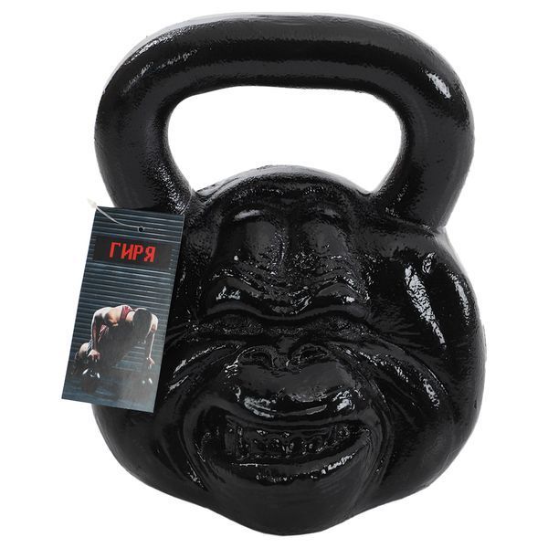 Гиря тренировочная цельная чугунная Iron head Monkey Zelart TA-9930 вес 25кг черный TA-9930 фото