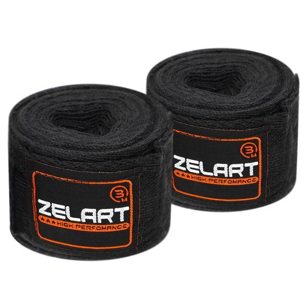 Бинты боксерские хлопок 2штуки Zelart BO-3619-3 3м цвета в ассортименте BO-3619-3 фото