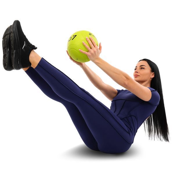 Слэмбол мяч набивной для кроссфита и фитнеса Slam Ball Mdbuddy FI-1774-7 7кг салатовый FI-1774-7 фото