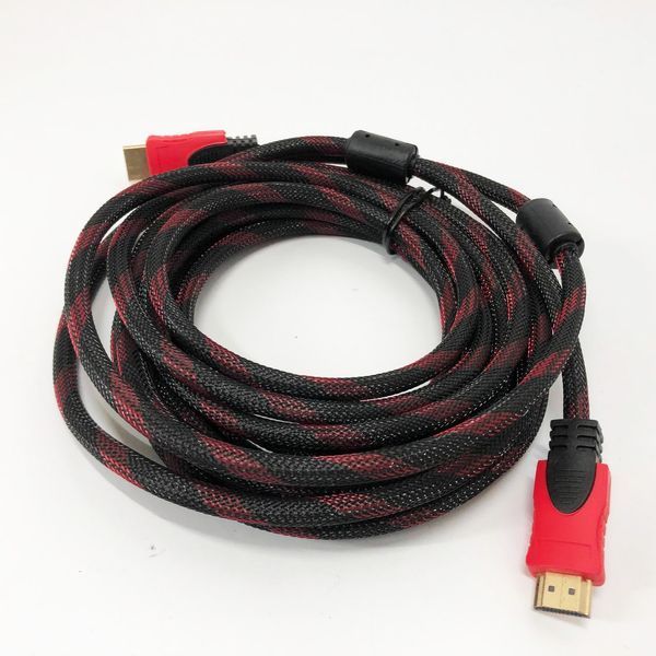 Кабель усиленный 5м переходник адаптер HDMI-HDMI папа-папа аудио видео шнур в обмотке ws85257 фото