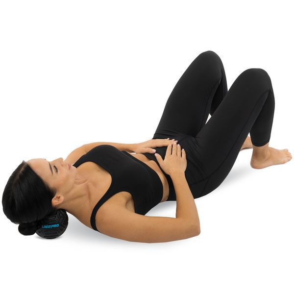 Мяч массажный для МФР LivePRO Target massage ball LP8508 o12,5см черный LP8508 фото