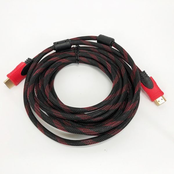 Кабель усиленный 5м переходник адаптер HDMI-HDMI папа-папа аудио видео шнур в обмотке ws85257 фото