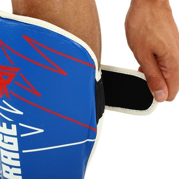 Защита голени и стопы Муай Тай, ММА, Кикбоксинг кожаная FISTRAGE PRO TRAINING VL-9354 S-XL синий S VL-9354 фото
