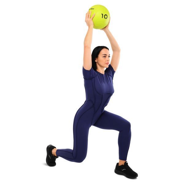 Слэмбол мяч набивной для кроссфита и фитнеса Slam Ball Mdbuddy FI-1774-10 10кг салатовый FI-1774-10 фото