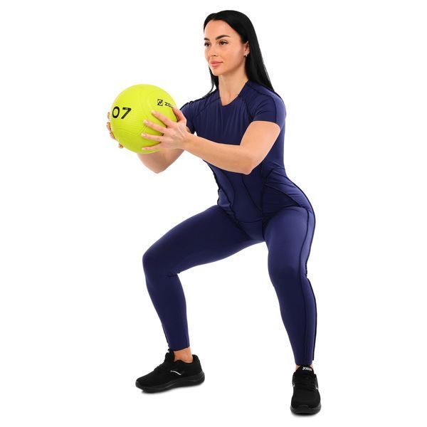 Слэмбол мяч набивной для кроссфита и фитнеса Slam Ball Mdbuddy FI-1774-7 7кг салатовый FI-1774-7 фото