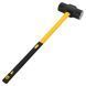 Кувалда стальная молот для кроссфита GYM HAMMER Zelart TA-9635-20LB 20LB (9,1кг) черный-желтый TA-9635-20LB фото 2