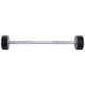 Штанга неразборная с фиксированным весом прямая полиуретановая Zelart Urethane Barbell TA-2689-35 длина-110см 35кг черный-салатовый TA-2689-35 фото 2