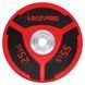 Бамперні диски поліуретанові Bumper Plates LiveUp LP8027-25 o50.5мм 25кг червоний-чорний LP8027-25 фото 2