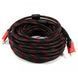 Кабель усиленный 5м переходник адаптер HDMI-HDMI папа-папа аудио видео шнур в обмотке ws85257 фото 6