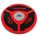 Бамперні диски поліуретанові Bumper Plates LiveUp LP8027-25 o50.5мм 25кг червоний-чорний LP8027-25 фото 1
