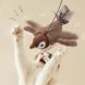 Интерактивная игрушка для кошек летающая птичка воробей для кота птица машет крыльями ws93443 фото 5