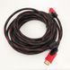 Кабель усиленный 5м переходник адаптер HDMI-HDMI папа-папа аудио видео шнур в обмотке ws85257 фото 16