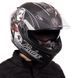 Мотошлем интеграл (full face) QKE HARLEY QUINN Rider Crazy Girl M-9545 M-XL черный-белый L M-9545 фото 18