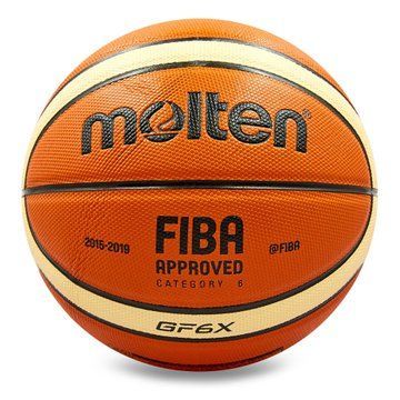 Мяч баскетбольный MOLTEN BGF6X размер 6 оранжевый-бежевый BGF6X фото
