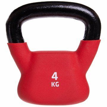 Гиря тренировочная цельная с PVC покрытием UFC UHA-69692 вес 4кг красный UHA-69692 фото