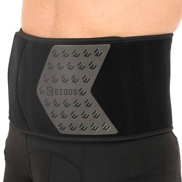 Пояс для тренажерного зала и похудения SWEAT WAIST TRIMMER EZOUS O-13 размер 126x20см черный-серый O-13 фото