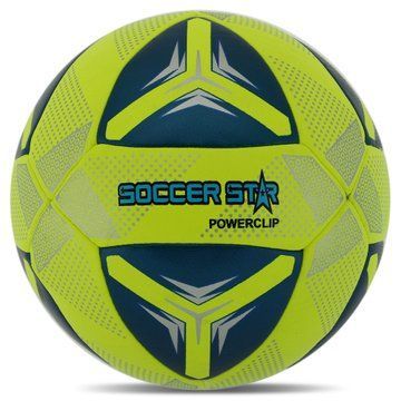 М'яч футбольний HIBRED SOCCER STAR FB-6043 №5 PU жовтий-синій FB-6043 фото