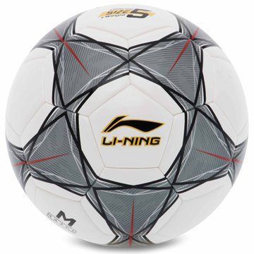 Мяч футбольный LI-NING LFQK635-1 №5 PU+EVA белый-черный LFQK635-1 фото