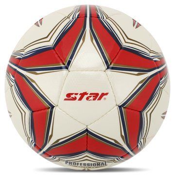 Мяч футбольный STAR PROFESSIONAL GOLD SB344G №4 Composite Leather белый-красный SB344G фото