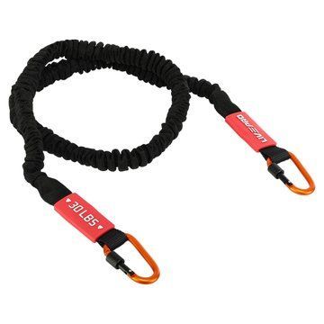 Эспандер трубчатый с карабином в защитном рукаве RESISTANCE TUBE LiveUp LP8401-L нагрузка высокая LP8401-L фото