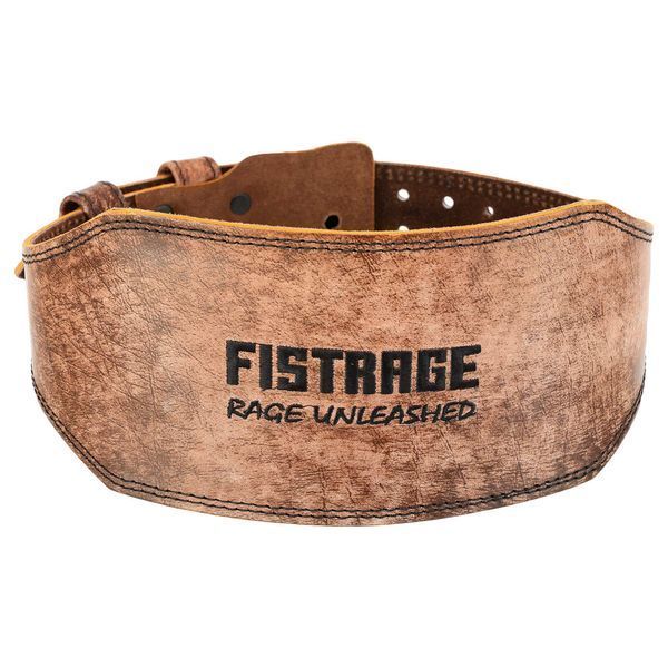 Пояс атлетический кожаный FISTRAGE VL-6049 спинка-15см размер-S-XXL коричневый 2XL VL-6049 фото
