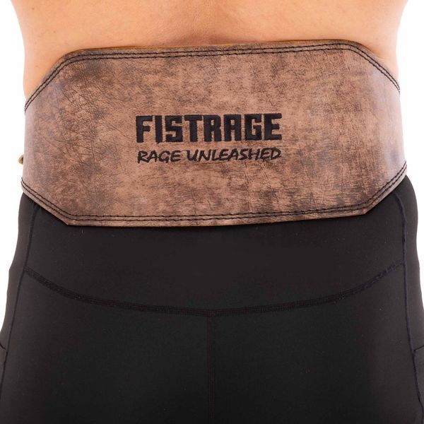 Пояс атлетический кожаный FISTRAGE VL-6049 спинка-15см размер-S-XXL коричневый 2XL VL-6049 фото