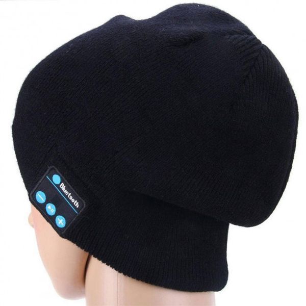 Портативная колонка ШАПКА с bluetooth наушниками SPS Hat BT True. Цвет: черный ws39519 фото